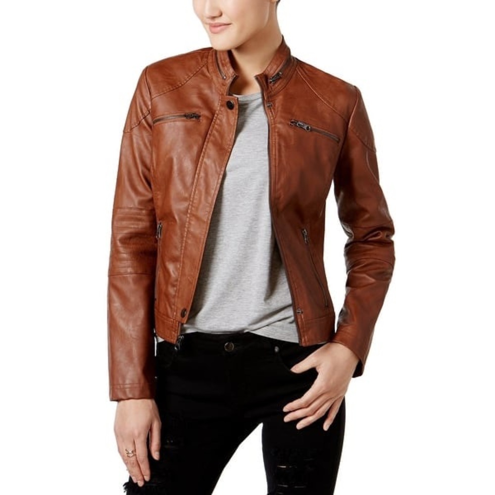 Maralyn & Me Faux Leather Jacket